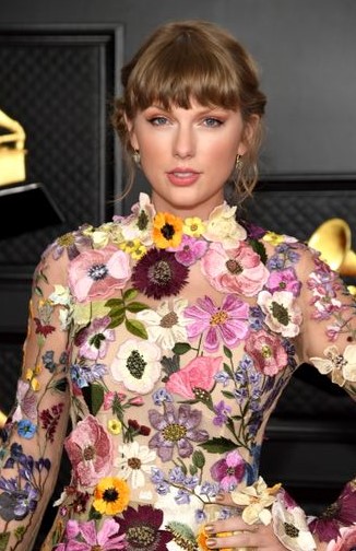 Taylor at the 63rd annual Grammy Awards, 2021