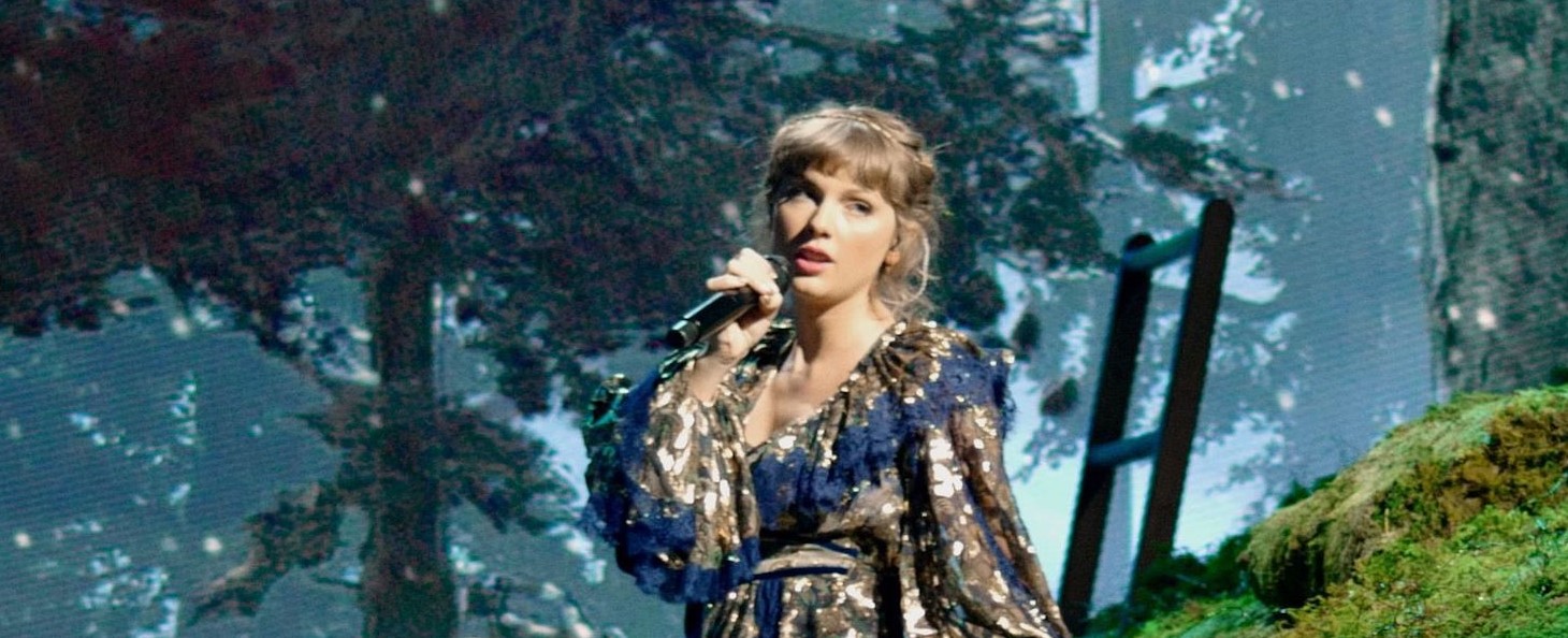 Taylor performing at Grammys 2021